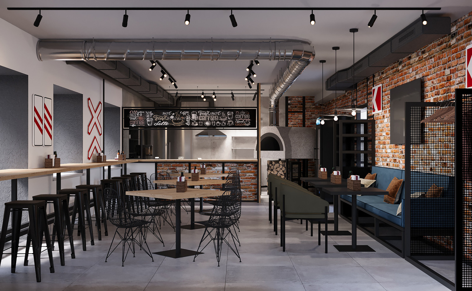 Пиццерия "Станция 9/1" с летней верандой в Томске