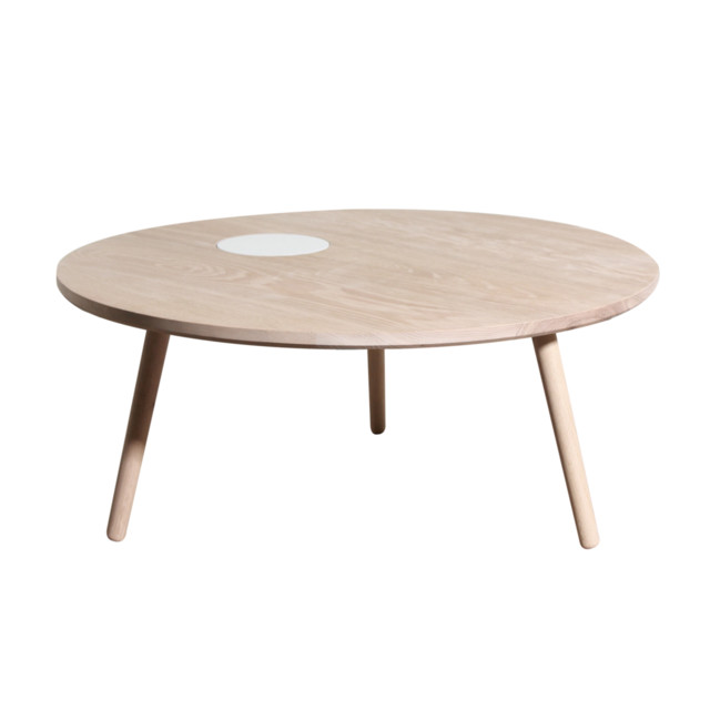 Oak Three Legged Coffee Table Natural Scandinavian Oak Three Legged Coffee Table Natural Large