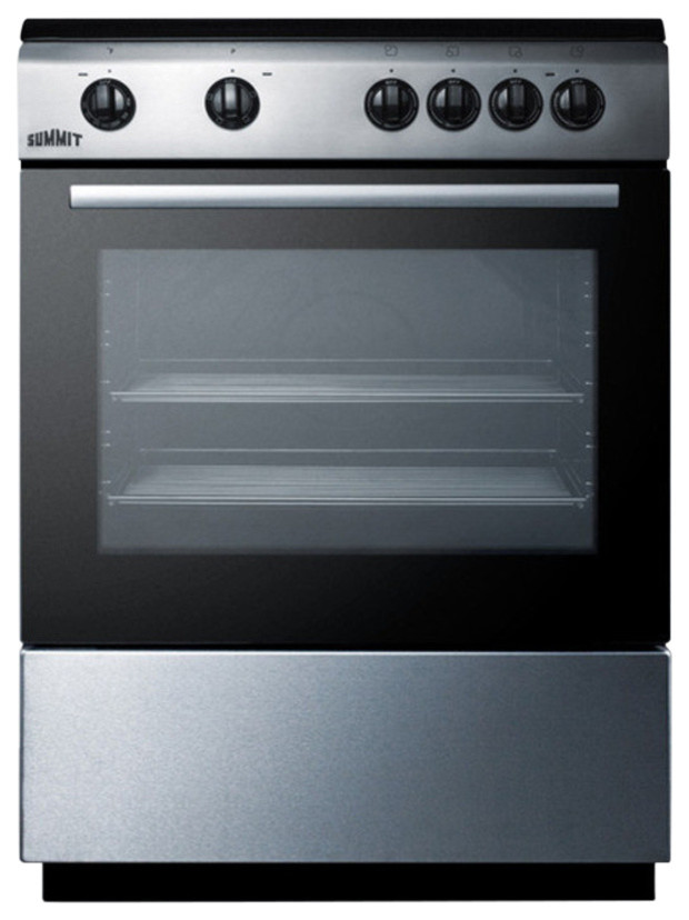 24 smooth top electric range