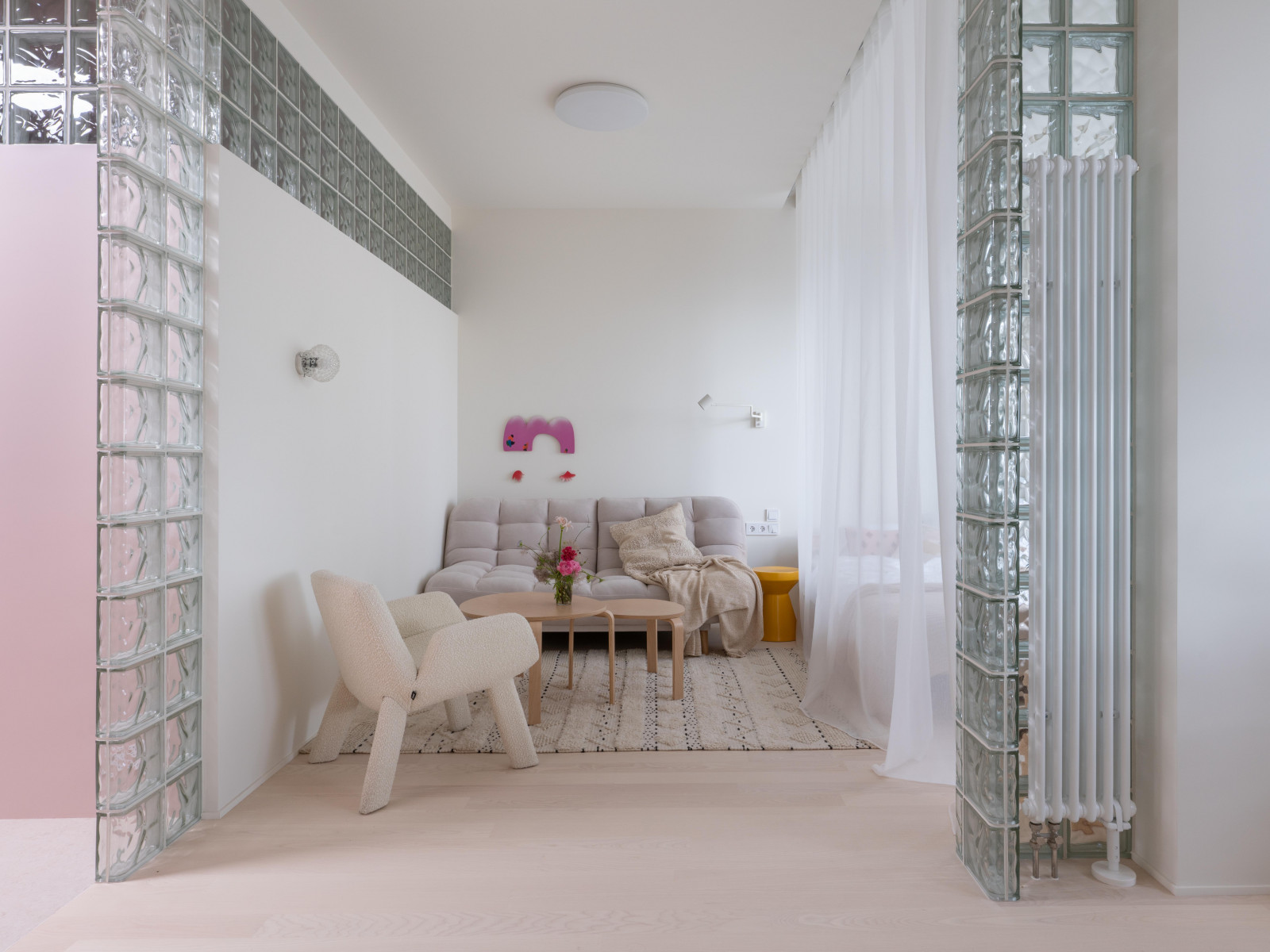 Квартира с стеклоблоками