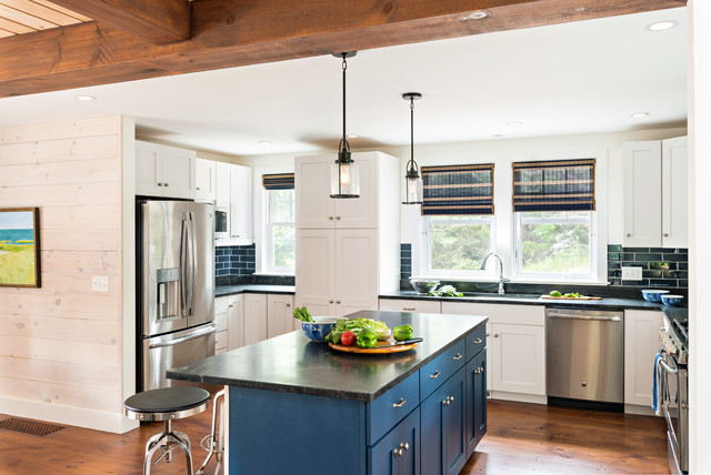 New Home In Eastham Ma Beach Style Kitchen Boston By Cape