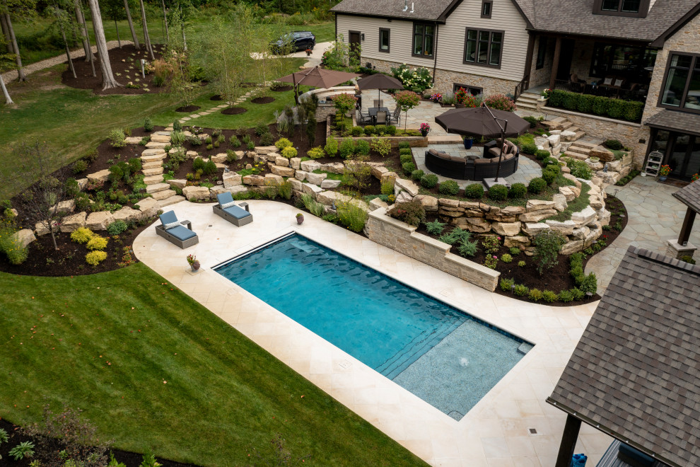 Country Pool and Pool House