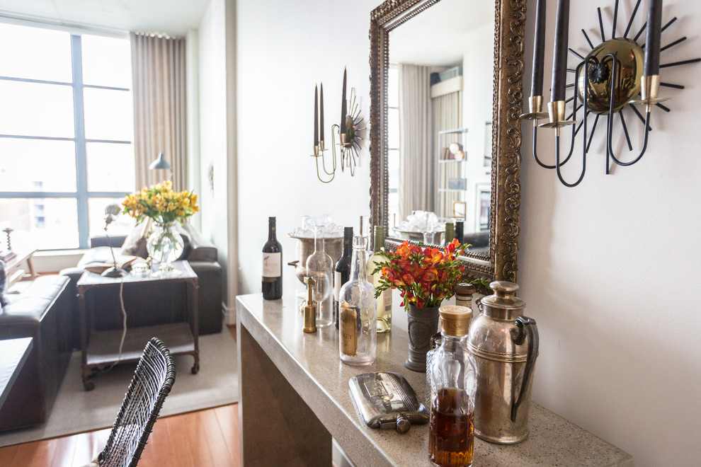 Example of a minimalist dining room design in DC Metro