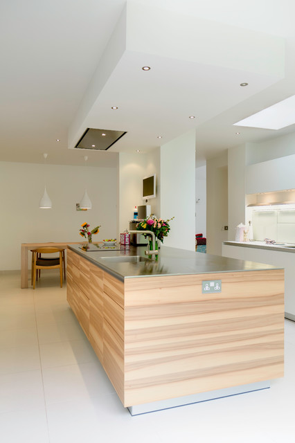 Bulthaup B3 Kitchen Applewood Veneer Island Modern Kitchen