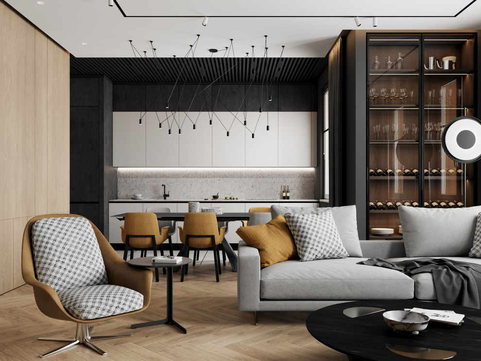 Дизайн трёхкомнатной квартиры в ЖК "Дом на Зелейной | Санкт-Петербург | Россия |