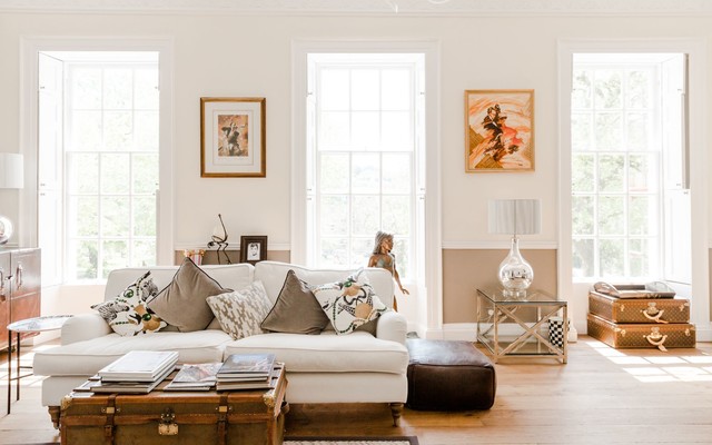 Bespoke Sash Windows Interior contemporary-living-room