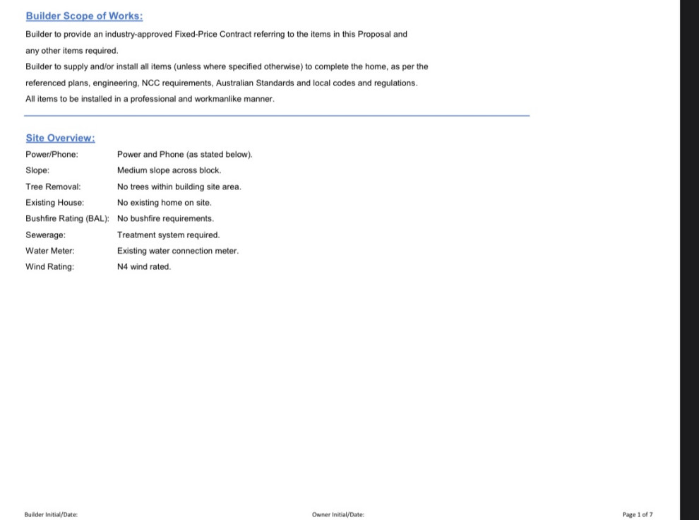 Build Ops Quote Example Is this what a quote should look like? | Houzz AU