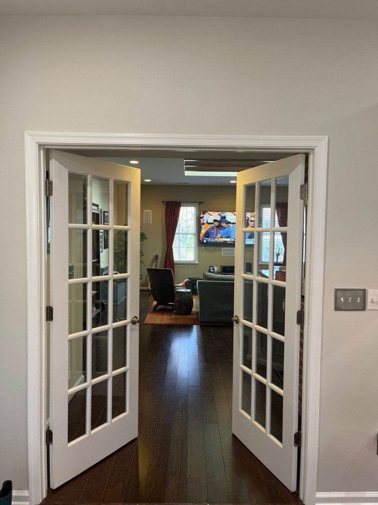 I need advice for how to decorate the area above our French Doors