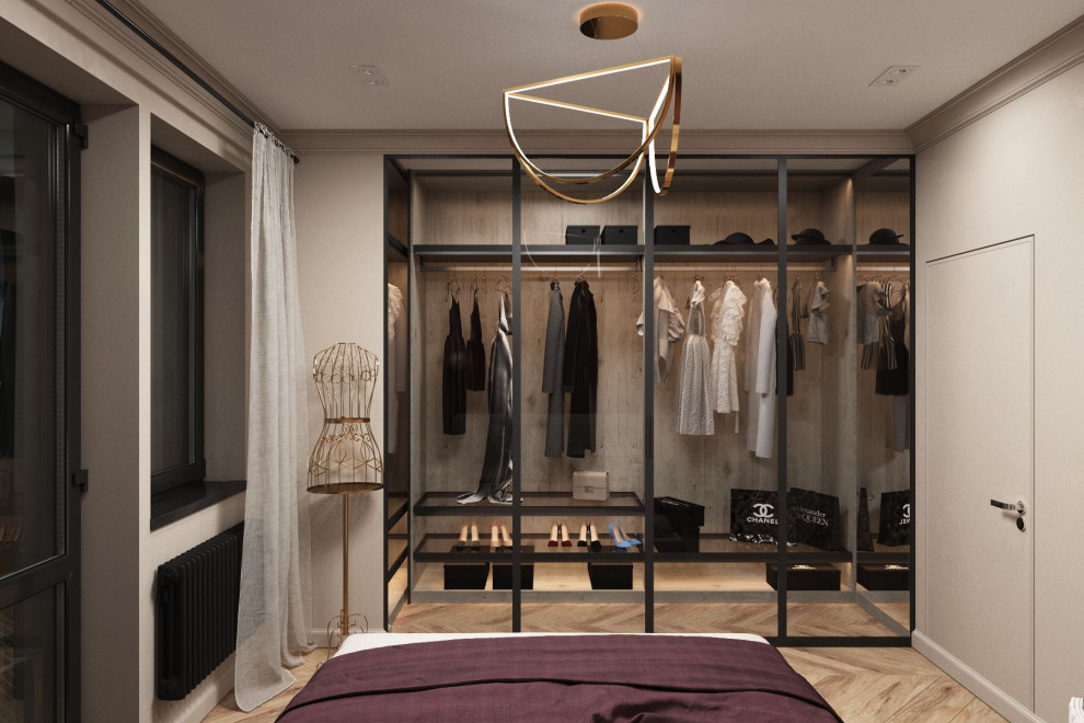 Визуализации спальной и ванной комнат.