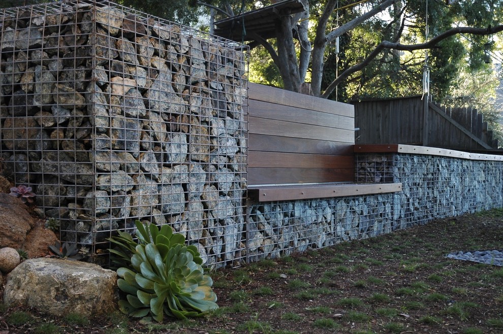Inspiration for a contemporary backyard landscaping in San Luis Obispo.
