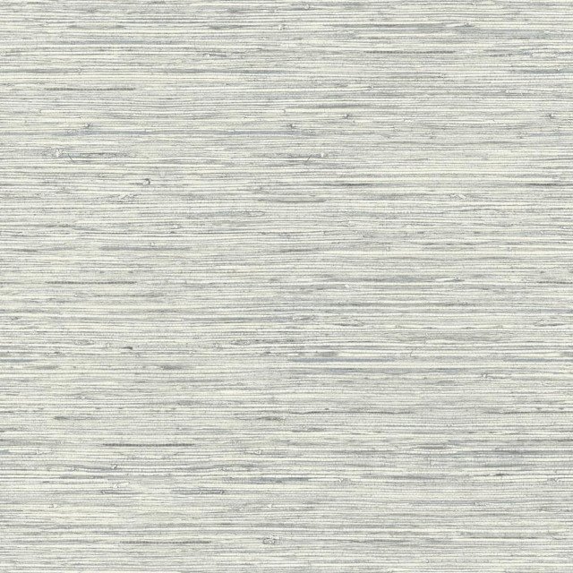 Roommates Decor Modern Faux Grasscloth Peel & Stick Wallpaper Gray Transitional Wallpaper