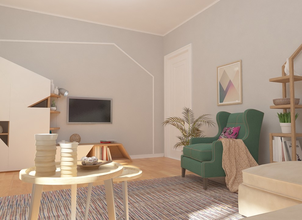 Гостиная в скандинавском стиле