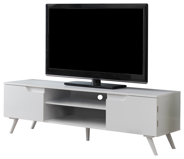 Willi 59 White Wood Contemporary Tv Stand Storage Entertainment Center Willi 59 White Wood Contemporary Tv Stand Storage Entertainment Center