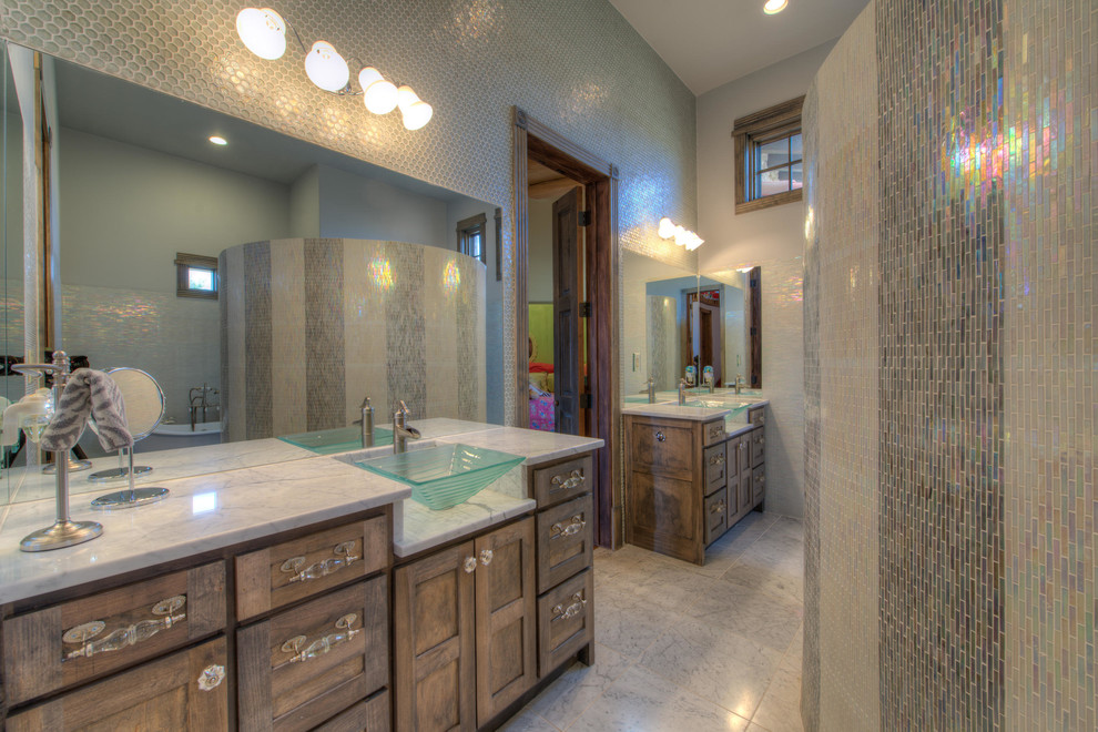 Bathroom - rustic bathroom idea in Austin