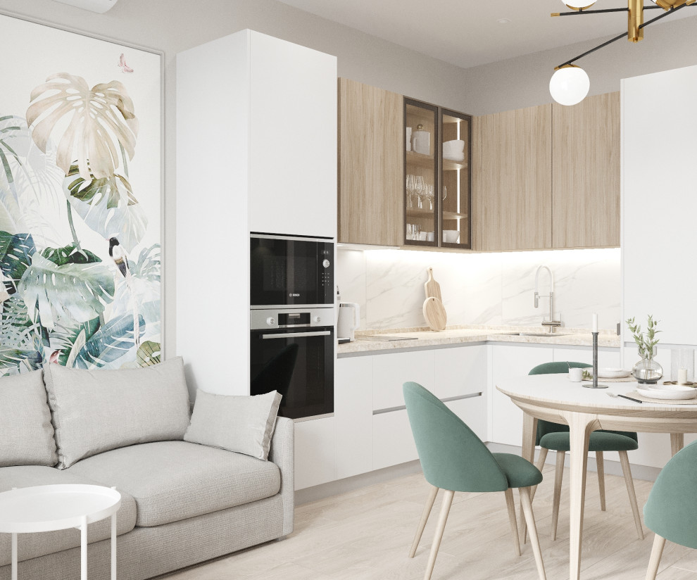 Кухня-гостиная в ЖК Аристократ