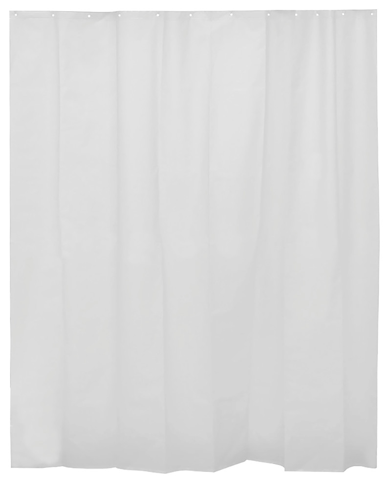 Extra Long Shower Curtain Liner Plastic 71W x 79H Contemporary Shower Curtains by EVIDECO