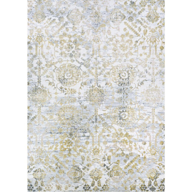 Marlowe Area Rug, Gold/Silver/Ivry, Rectangle, 5'3"x7'6"