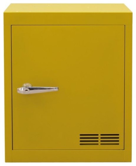 Stack-E Metal Cabinet 1 Door, Vintage Yellow