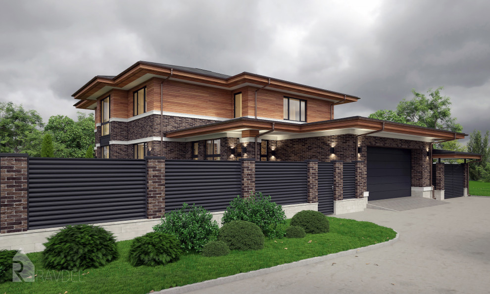 Коттедж в стиле Райта