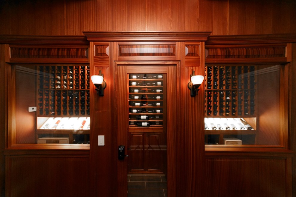 This is an example of a traditional wine cellar in New York.