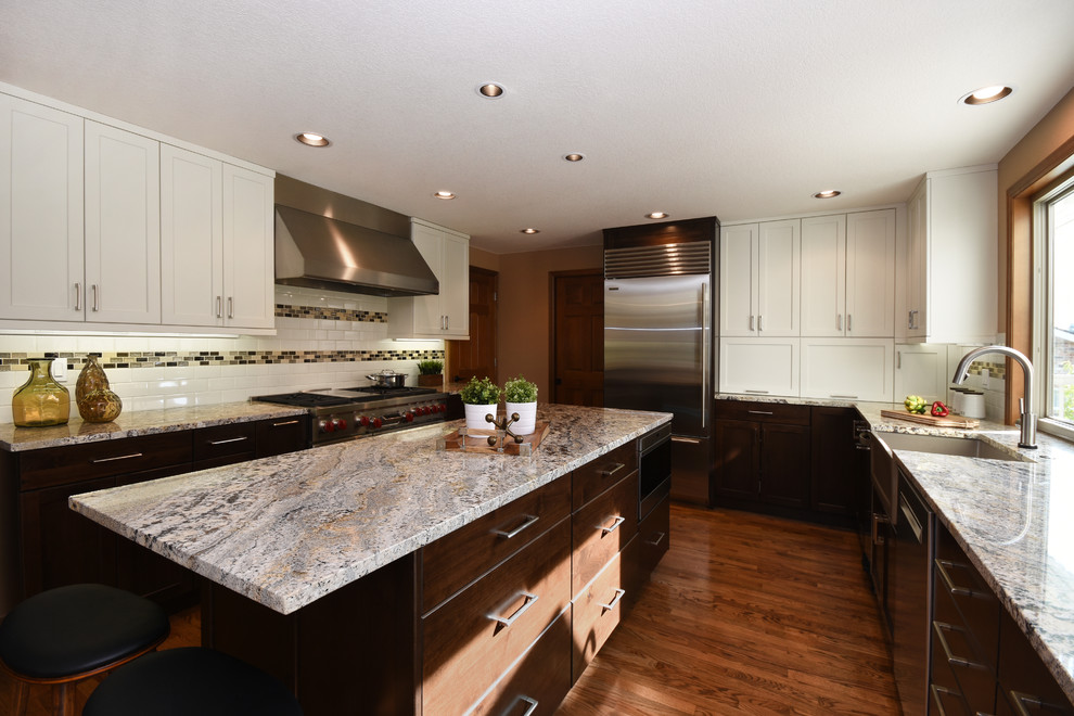 Transitional kitchen photo in Seattle