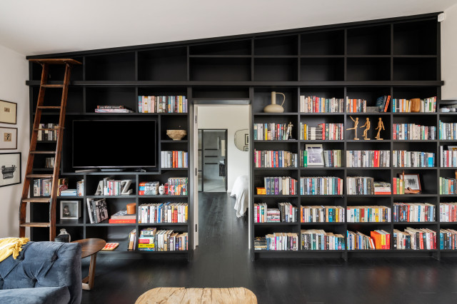 Higher Dorsley - library country-living-room