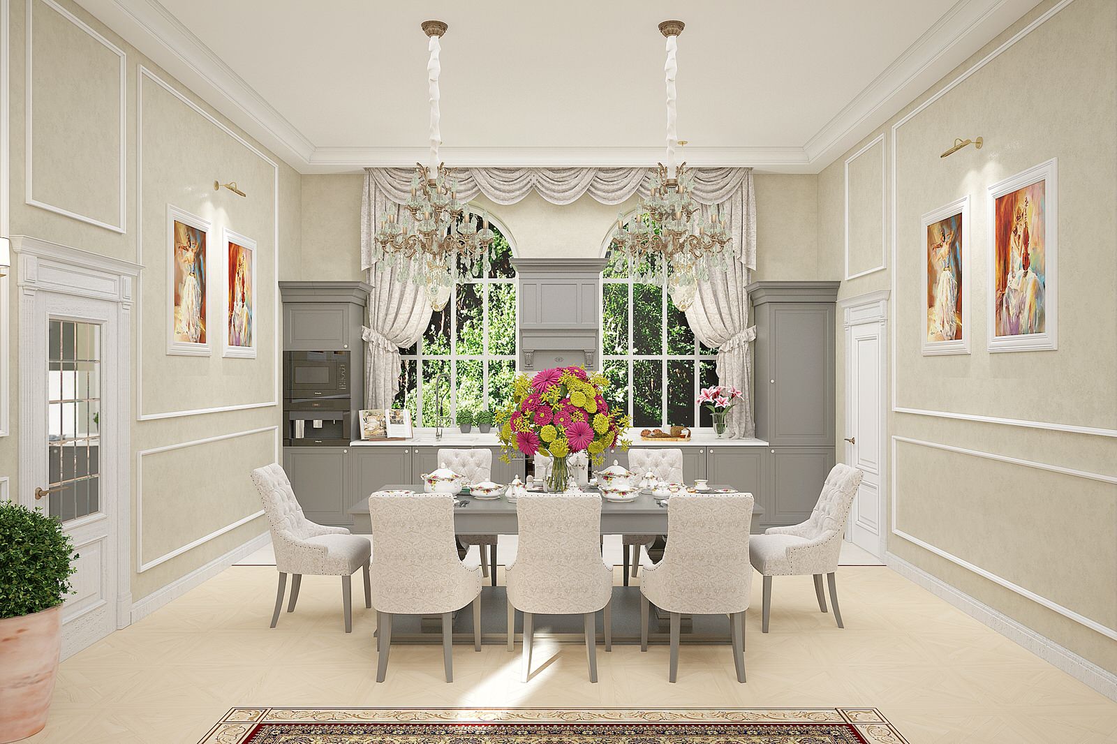 Дизайн интерьеров особняка.Классика