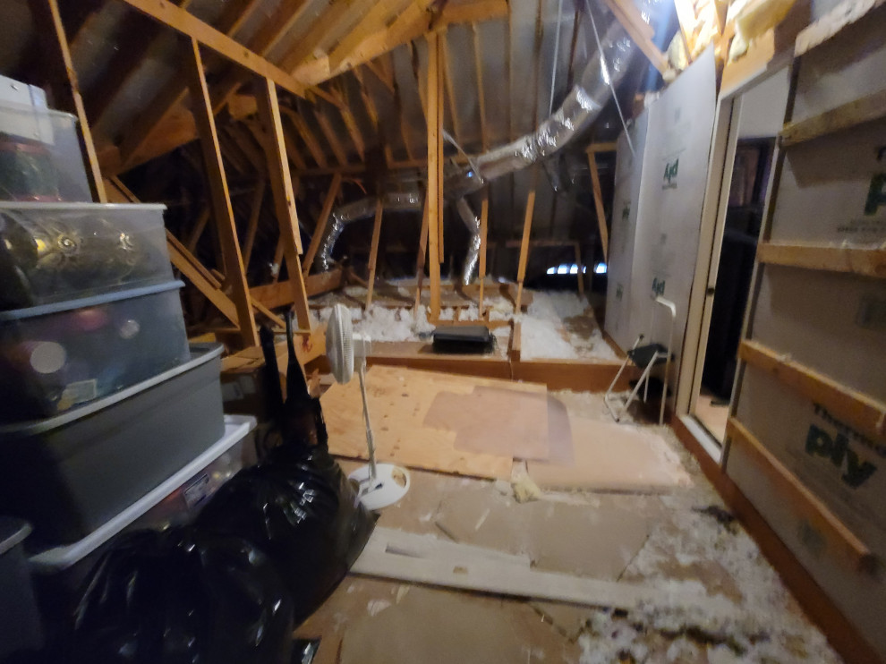 Wentworth Dr - Attic Conversation to Theater and Bathroom Remodel