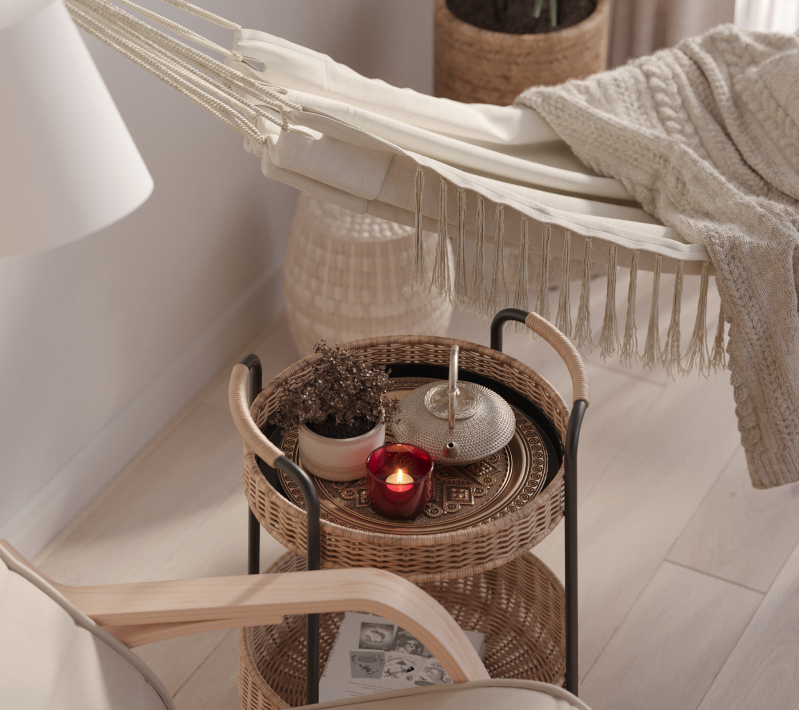 Гостиная в светлых тонах