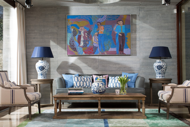 Dublin Townhouse contemporary-vardagsrum