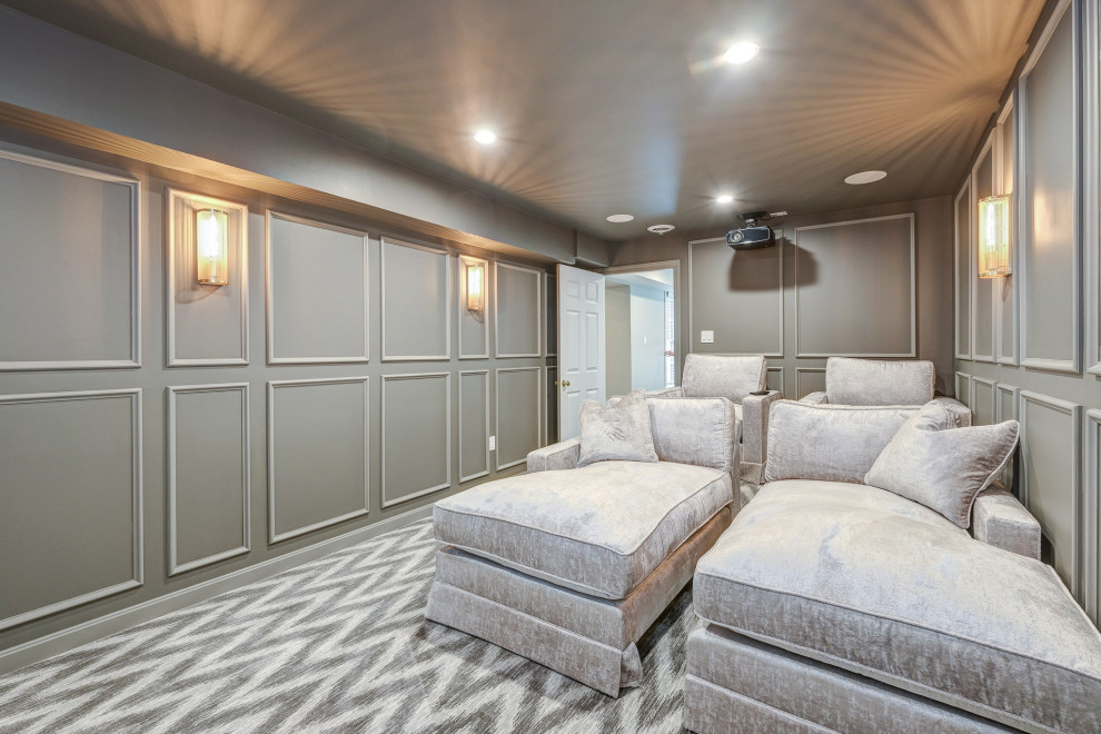 Amazing Three Story Addition - Modern - Home Theater - Other - by Prime ...