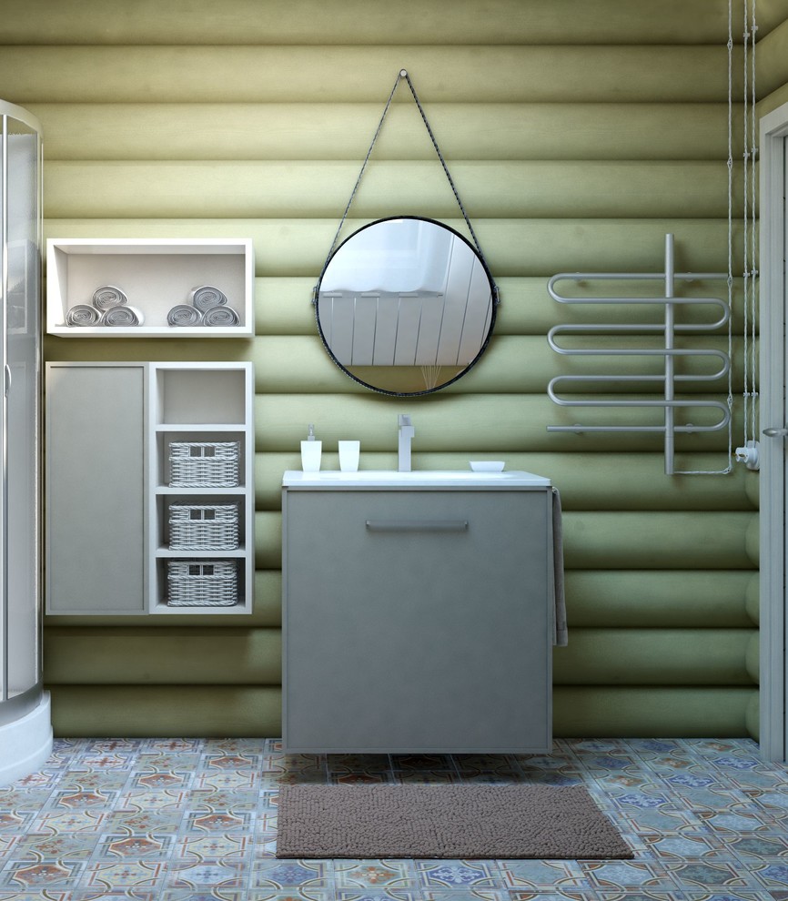 Сруб в современно-классическом стиле