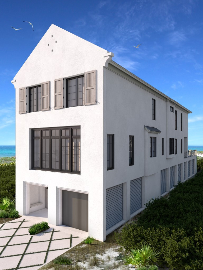 Renderings for Eleanor Beach, an upscale beachfront development located in Perdido Key, Florida. Your own private custom designed residence within a new waterfront luxury development. Designs by Bob C