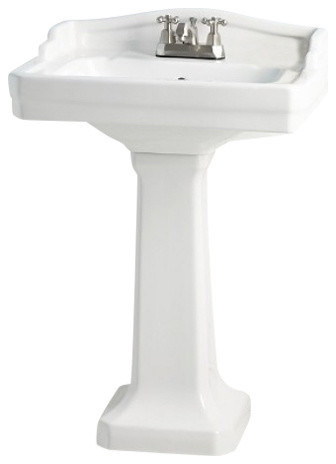 Cheviot Products Essex Pedesta Sink Single Hole Faucet Drilling