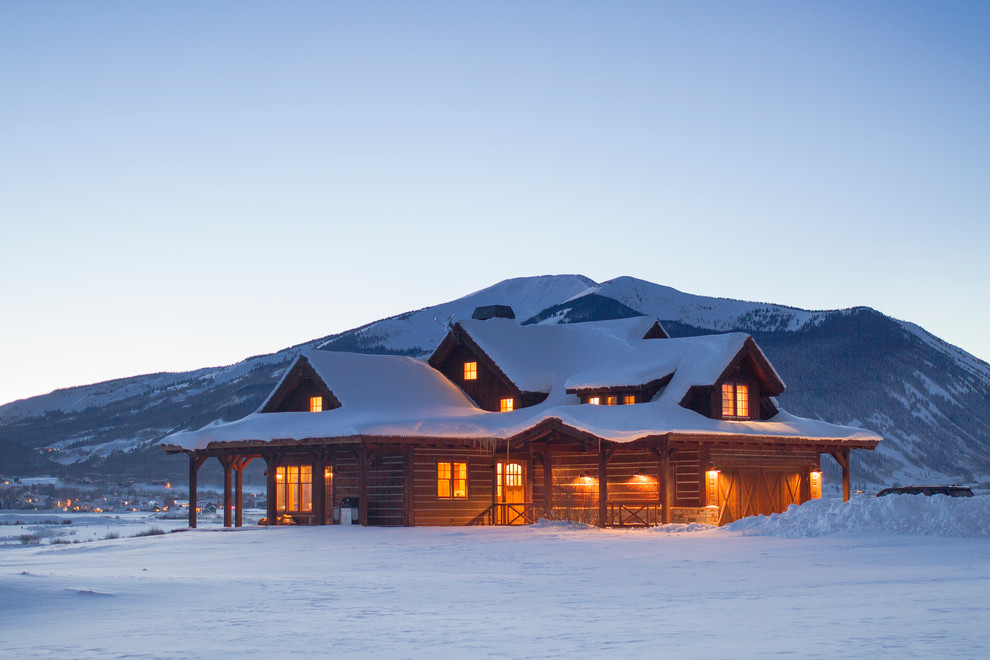 Réalisation d'une maison chalet.