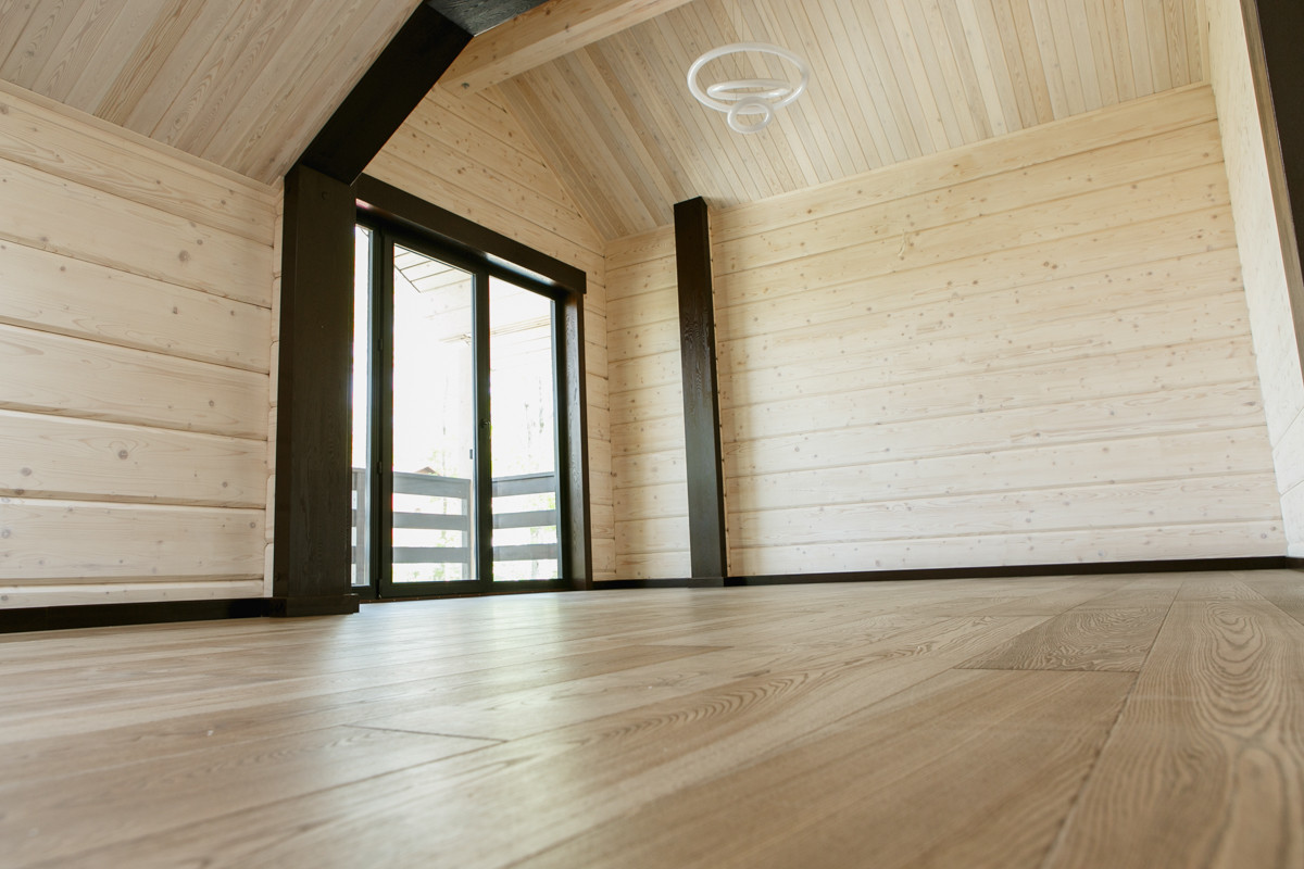 Интерьер дома из клееного бруса