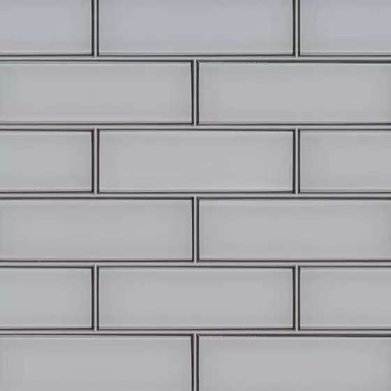 ice beveled subway tile backsplash