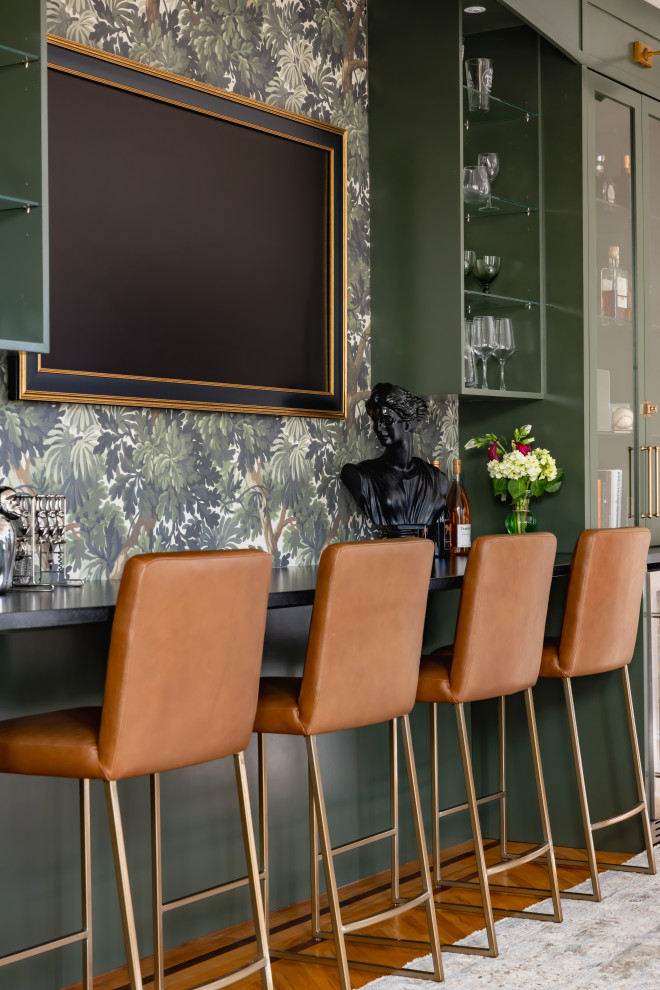 Easton Estate - Transitional - Home Bar - Bridgeport - by Dominique ...