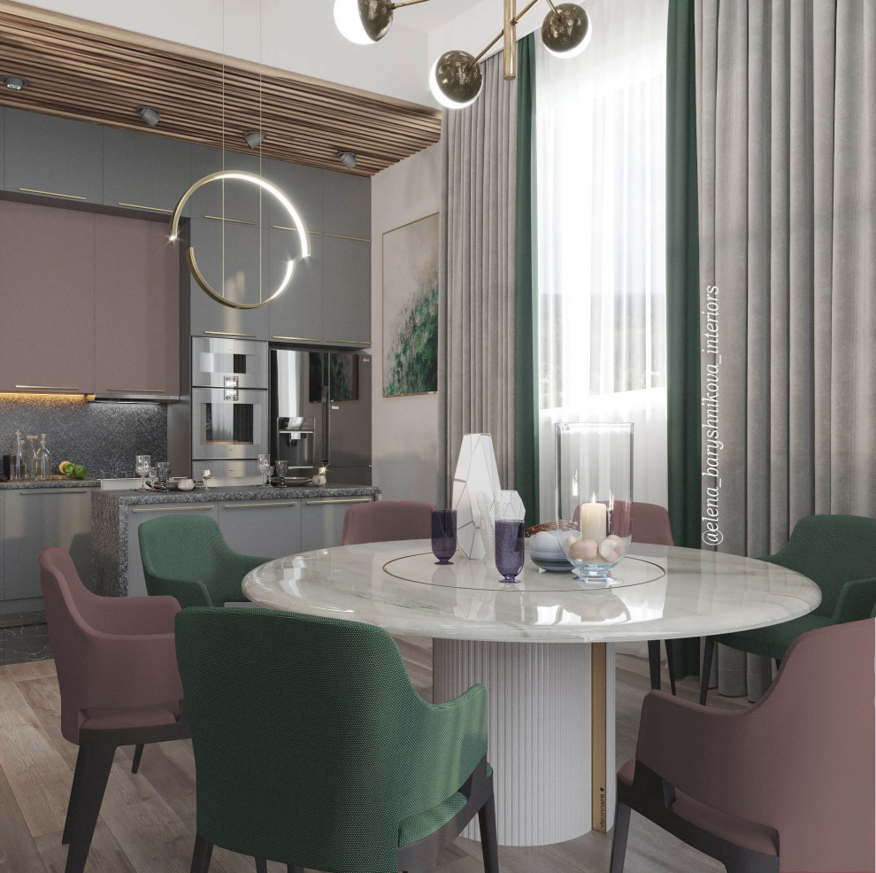 Дизайн проект квартиры 130м2 "Курорт в городе" (Resort in the City)