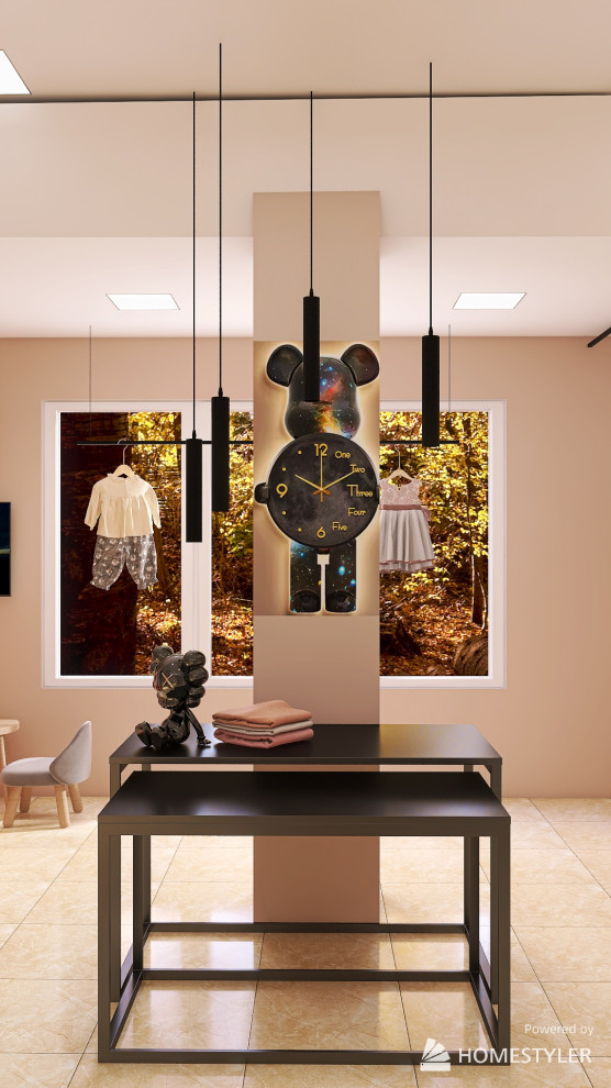 Проект детского магазина, 35 м2