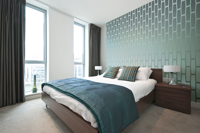 cellular wallpaper - modern - bedroom - detroit -the detroit