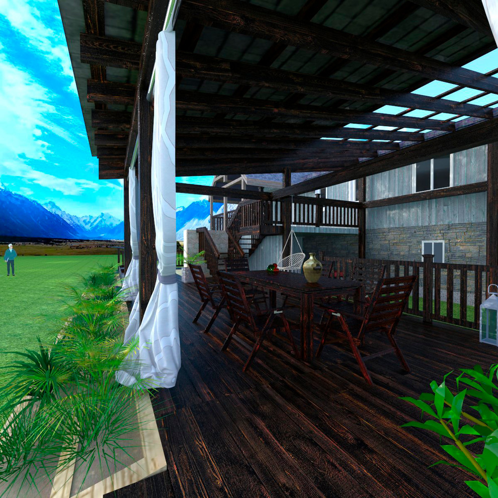 The concept of a wood deck in Canada