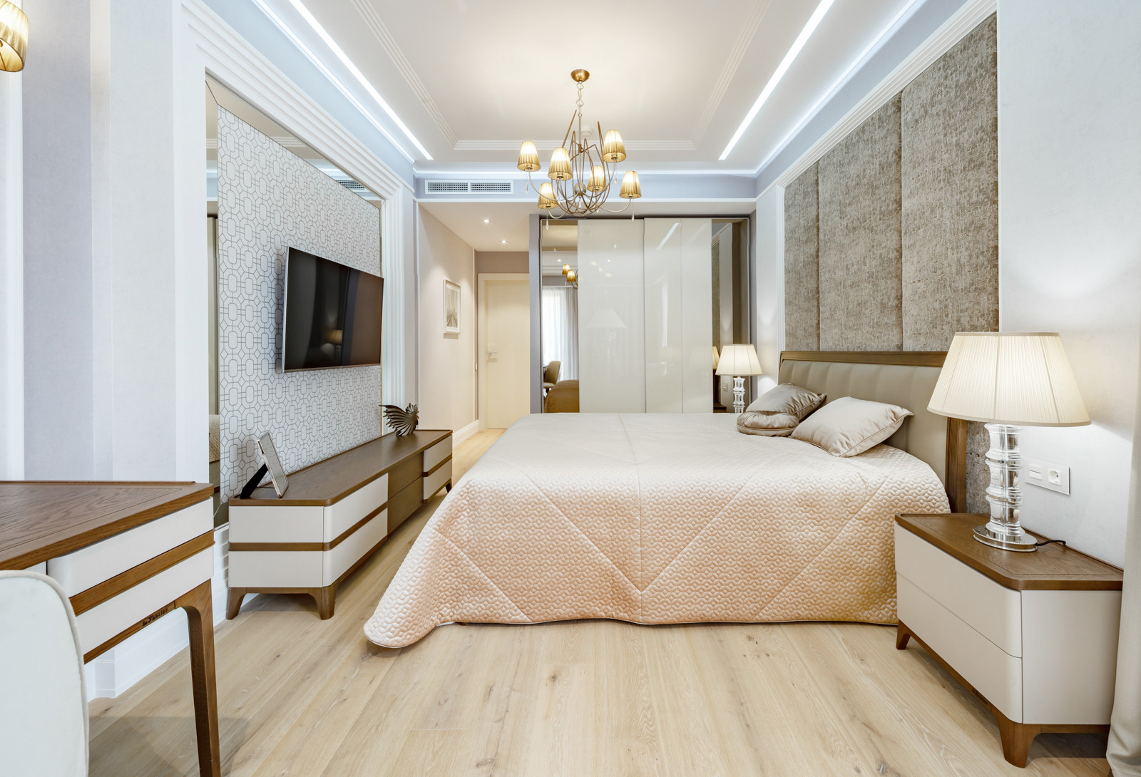 Современный лаконичный интерьер в ЖК "Камелия"