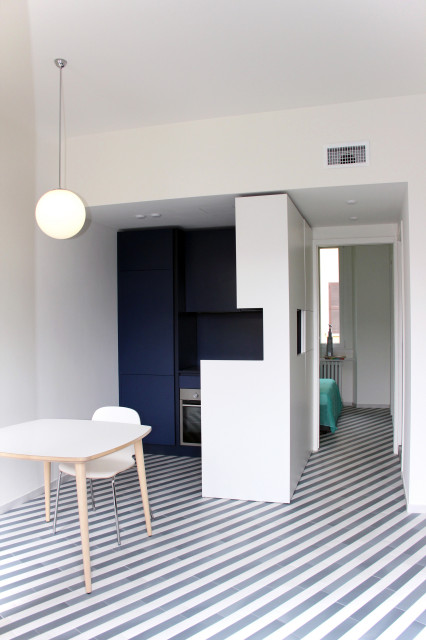 Casa biancablu minimalistisch-kueche