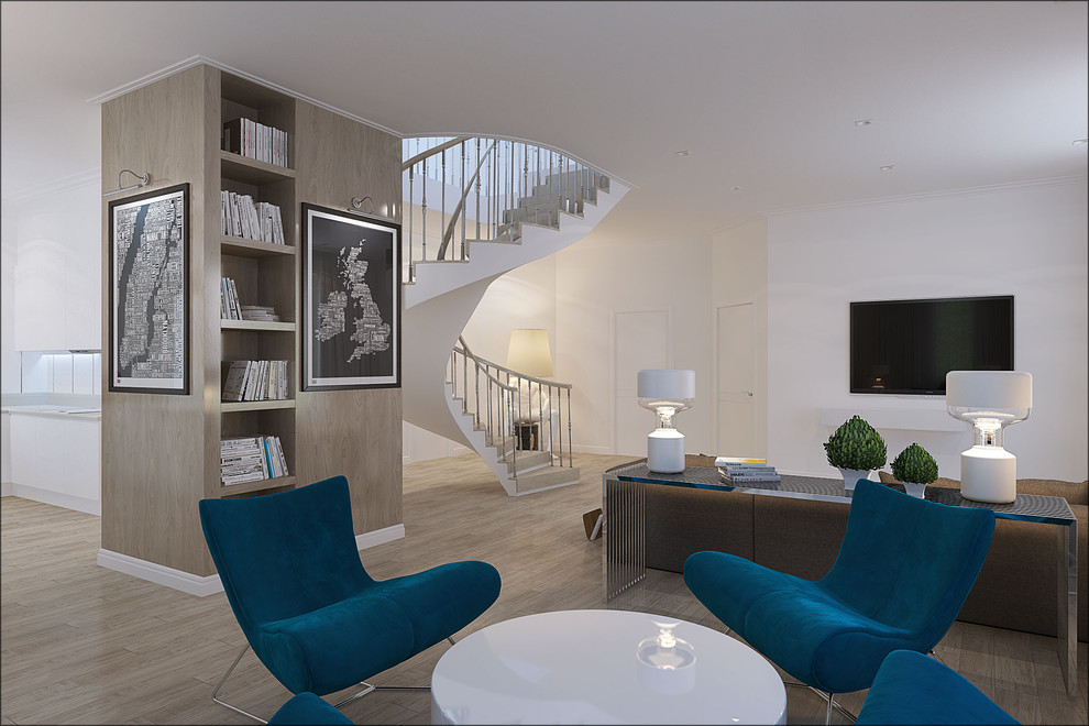 Pure and refined white kitchen