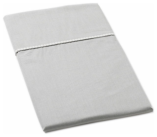 Auggie Twin Fitted Sheet in Solid Grey