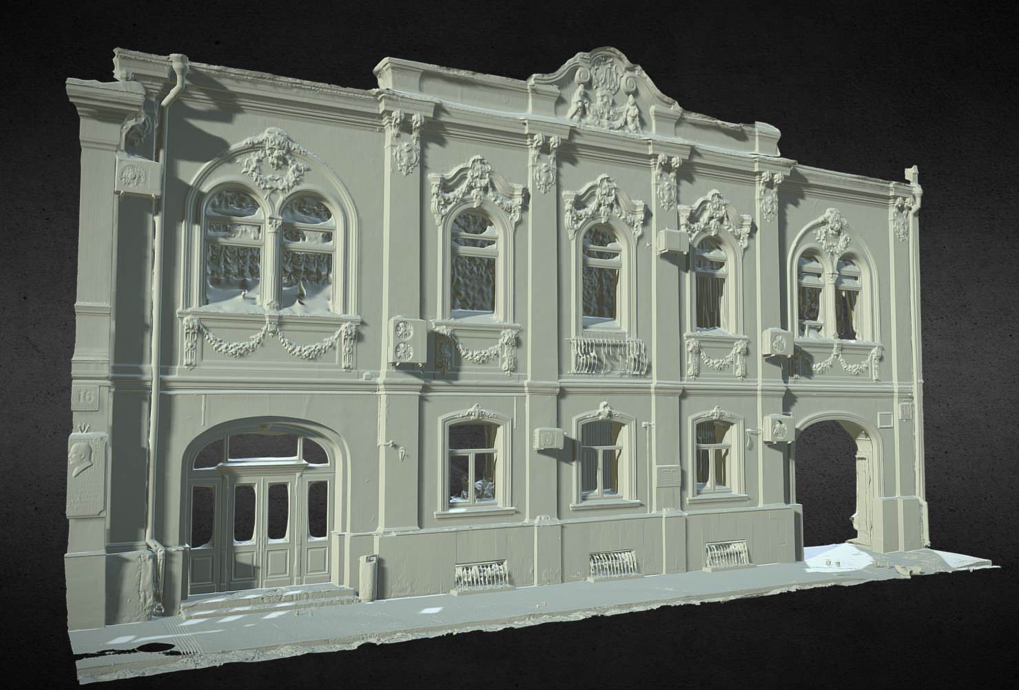 Обмер фасада памятника архитектуры