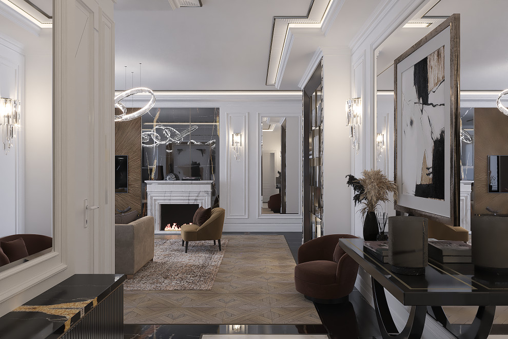 Дизайн интерьера  "Гостинная в ЖК "Жизнь на Плющихе"