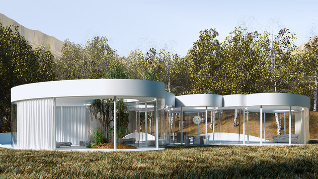 Cloud House contemporary-fasad
