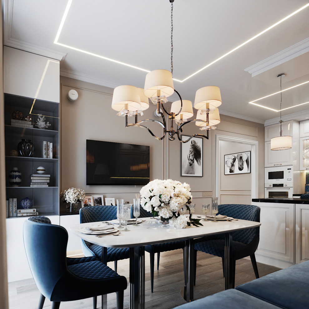 Выдержанный интерьер в неоклассическом стиле